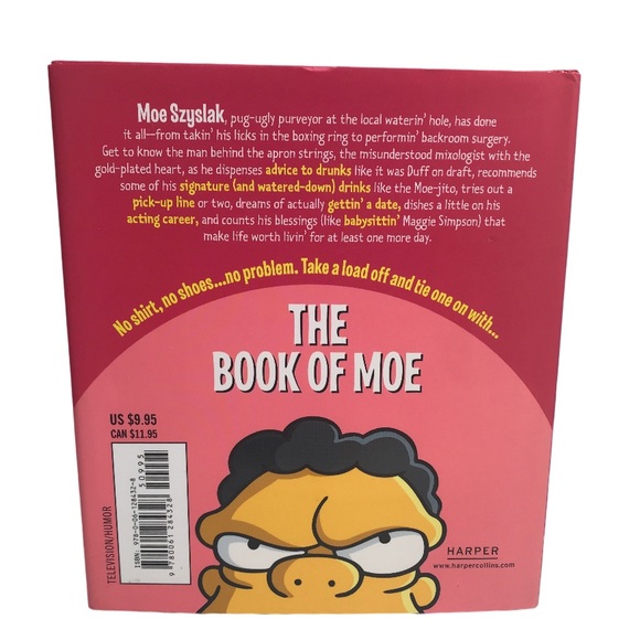 Rare The Book Of Moe From The Simpsons Library Of Wisdom Hardcover 2008 Edition - Picture 3 of 12